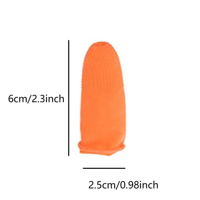 JJKBVCLO 100 PC Slip Rubber Finger Cots Protector Fingertip Gloves Static