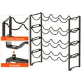 thumbnail image 5 of 4 Tier Fuleadture Stackable Wine Rack(Bronze), 5 of 7