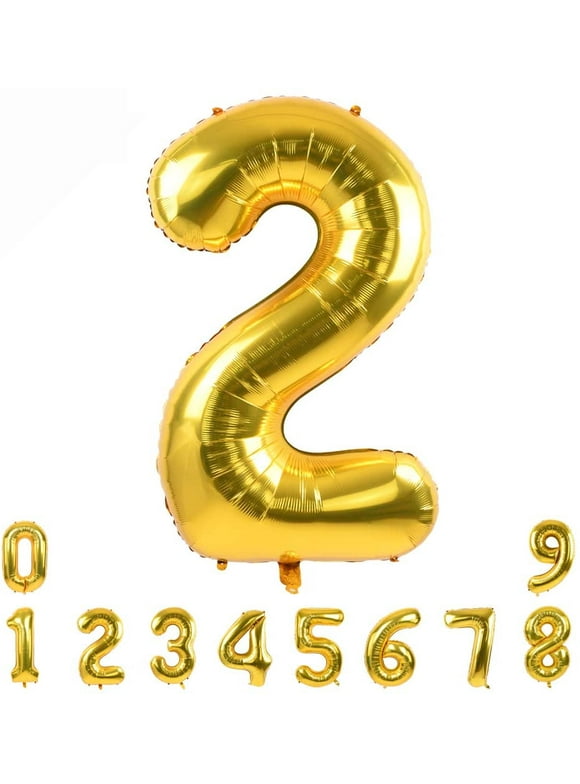 majoor stoomboot Kliniek Number Balloons in Number & Letter Balloons - Walmart.com