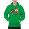 thumbnail image 2 of Santa and Krampus Unite Men's Hoodie, 2 of 3