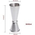 thumbnail image 3 of Vaso medidor de alcohol de acero inoxidable 30/50 ml JanHm, 3 of 5