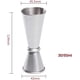 thumbnail image 3 of Vaso medidor de alcohol de acero inoxidable 30/50 ml JanHm, 3 of 5