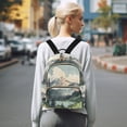 thumbnail image 7 of FORMRS Mini Backpack Purse for Women Quilted Travel Daypack Casual Shoulder Bag, Watercolor Mountatin, 7 of 7