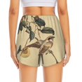 thumbnail image 4 of Uemuo Vintage Bird Pattern Women's Athletic Shorts High Waisted Running Shorts with Liner Pockets Gym Elastic Workout Shorts-X-Large, 4 of 9