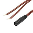 thumbnail image 6 of XLR Speaker Cable, Speaker Bare Wire to XLR Plug Gold Plated XLR 3 Pin Male Connector Replacement Audio Cable Open End, 6 of 6