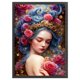 thumbnail image 2 of Cuadros Decorativos Bordado completo Hilo de algodón ecológico 11CT Impreso Fairy Girl Kit de punto de cruz (3) Wdftyju de costura negro 4 estilos, 2 of 9