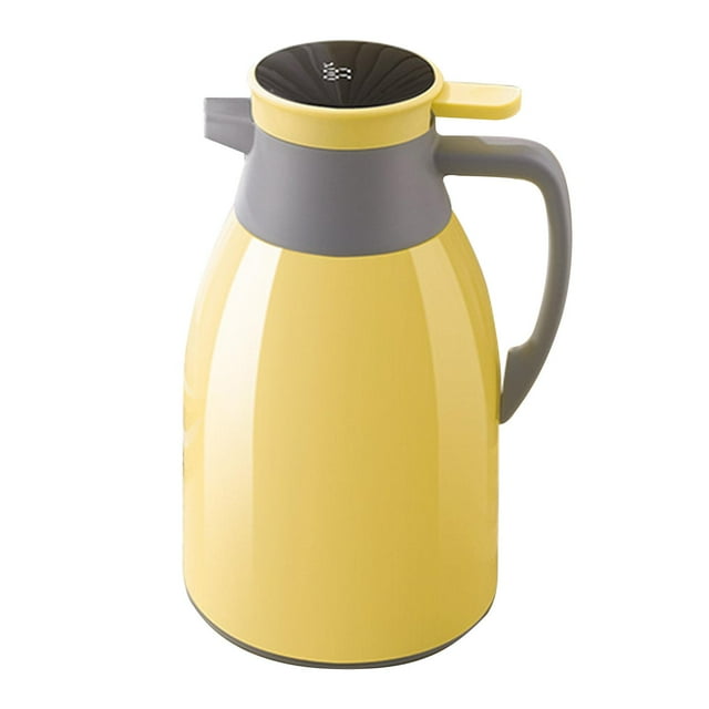 simhoa Pot Isolant Résistant à la Chaleur avec Arrêt Automatique pour Hôtel Ménage Cuisine 1,0 L Jaune