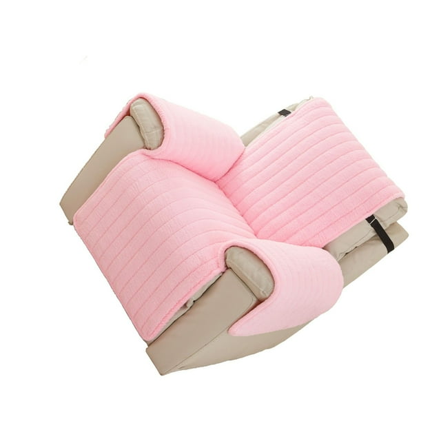 Decodeary Stylish And Functional Furniture Slipcover Home Recliner Sofa Cover Breathable pink