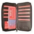 thumbnail image 4 of Genuine Leather Zip Around Credit Card Organizer Wallet with ID Window RFID 729 (C), 4 of 8