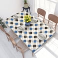 thumbnail image 2 of Table Cover Rectangular Howl's Argyle Pattern Table Cloth Waterproof Tablecloth Outdoor 4FT, 2 of 5