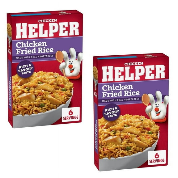 (2PACK)Chicken Helper Chicken Fried Rice Made with Real Vegetables, 7.0 oz,