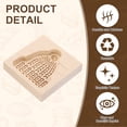 thumbnail image 3 of Uxcell Cookie Stamp, Wooden Cookie Press Biscuit Cutter Baking Tools Funny Embossing Fit for Home Baking Crafts Making Gifts (Santa Hat), 3 of 7