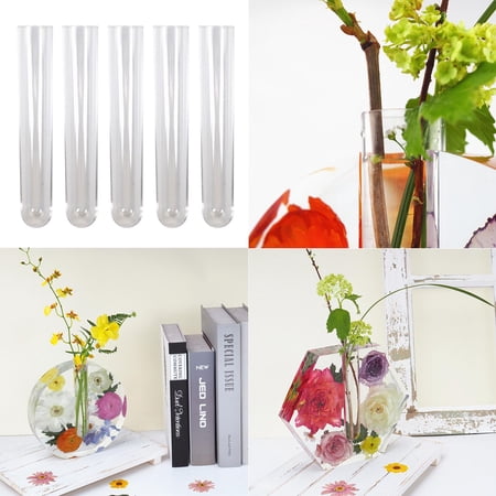 Peggybuy Test Tubes - 25x150mm Tube for Sample 5 Pcs Clear Test Tube ...