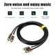thumbnail image 1 of onlyliua Liquidación Cable de Señal de Audio Estéreo de Alta Fidelidad 2 Rca a 2 Rca Macho Cable de Amplificador de Vídeo, 1 of 7