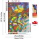 thumbnail image 3 of Kits de pintura de diamantes 5D para adultos y niños, kits de arte de diamantes de perforación completa para principiantes, 12x16 pulgadas (gato colorido) oso de fresa Electrónica, 3 of 6