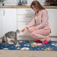 thumbnail image 3 of Pioneer Flower Floral Print Pattern Kitchen Rugs Sets Of 2,Anti Fatigue Kitchen Mat Rugs Non Slip Washable,Decorative Kitchen Floor Mats for Kitchen,Sink,Laundry,17"x30"+17"x47", 3 of 7
