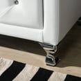 thumbnail image 2 of Zanna Contemporary White Faux Leather Upholstered Dresser by Ember Interiors, 2 of 19