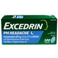 thumbnail image 2 of (2 pack) Excedrin Pm Headache Medicine and Sleep Aid Acetaminophen Aspirin Caplets, 100 Count, 2 of 10