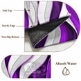 thumbnail image 6 of Purple White Moire Round Area Rug 7 FT, Non Slip Living Room Area Carpet, Modern Abstract Art Washable Soft Circular Rug Non-Shedding Floor Carpet for Bedside Office Play Room Classroom, 6 of 9