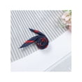 thumbnail image 5 of INSPIRE CHIC Foulard Carré pour Femme Foulards Imprimés à Couleurs Contrastantes Fichu Foulard de Cou Rouge Bleu Géométrique 19.69x19.69 Pouces, 5 of 5