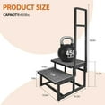 thumbnail image 3 of 2-Step Stool with Handle for Elderly, Heavy Duty Non-Slip Step Stool for High Beds/Bathtub/Kitchen, Wide Anti-Slip Platform, Supports 450 lbs, 3 of 17