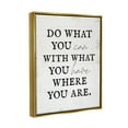 thumbnail image 3 of Do What You Can With What You Have Phrase Inspirational Graphic Art Metallic Gold Framed Art Print Wall Art, 3 of 6