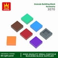 thumbnail image 4 of 3070 50g/333PCS Smooth Tile 1X1 Building Blocks Loose Parts Compatible with Bricks DIY Children's Toy Assembly Storage 25.Sand Blue about 333 PCS, 4 of 6