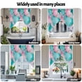 thumbnail image 6 of Pink Teal Swag Curtain Valance for Windows, Green Marble Abstract Cracks Stone Modern Art Window Treatments Short Swag Topper for Kitchen Windows Bathroom Bedroom, 36"x45", 6 of 8