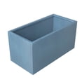 thumbnail image 6 of LeisureMod Bloom Fiberstone and MGO Clay Planter, Mid-Century Modern Rectangular Planter for Indoor and Outdoor Use (Aged Concrete, 9 Inch), 6 of 9