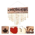 thumbnail image 6 of Toyandona 1 Set Wall Decor for Birthday Celebration Wooden Hanging Design Assorted Color, 6 of 7