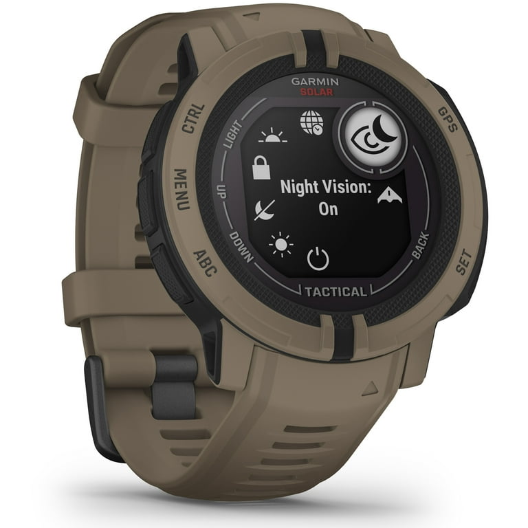 Garmin Instinct 2 Solar Tactical Edition 45mm Rugged GPS Smartwatch, Sport Tracker, Coyote Tan - Walmart.com Garmin Instinct 2 Solar Tactical Edition 45mm Rugged GPS Smartwatch, Sport Tracker, Coyote Tan - Walmart.com