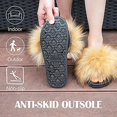 thumbnail image 6 of Vogue Cloud Women's Furry Faux Fur Slides Fuzzy Slippers Fluffy Sandals Outdoor Indoor, 6 of 6