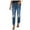 Blue, variant on Woman Pants 2025 Women Mid Waist Ripped Boyfriend Distressed Stretch Skinny Denim Jeans Jeans for Women