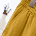 thumbnail image 5 of Fsgntruao Women's Plus Size Solid Color Pants Pocket Elastic Waist Pants, 5 of 5