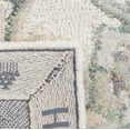 thumbnail image 6 of SAFAVIEH Glamour Catrine Bordered Wool Area Rug, Ivory/Grey, 6' x 6' Square, 6 of 7