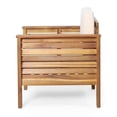 thumbnail image 6 of Michelle Acacia Wood Outdoor Club Chairs with Cushions, Teak, Cream, 6 of 7