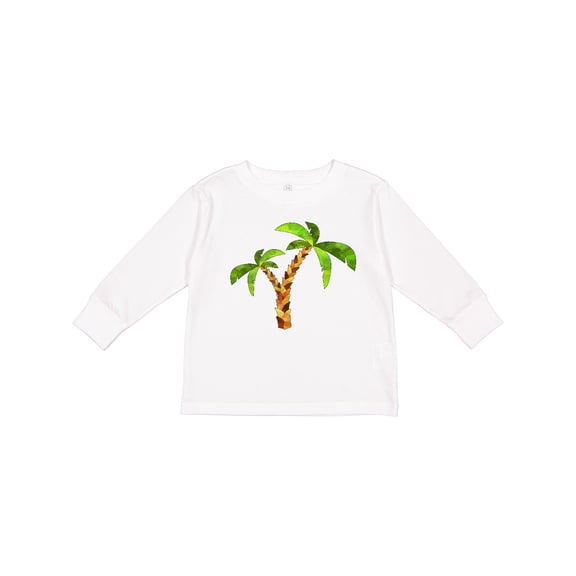 Inktastic Palm Trees Boys or Girls Long Sleeve Toddler T-Shirt
