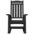 thumbnail image 3 of vidaXL Garden Rocking Chair Black 70 x 92 x 108cm Plastic, 3 of 6