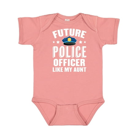 

Inktastic Future Police Officer Like My Aunt Gift Baby Boy or Baby Girl Bodysuit
