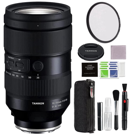 Tamron 35-150MM F/2-2.8 Di iii Vxd Lens for Sony E w/ Advanced Accessory and Travel Bundle Authorized Dealer