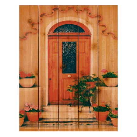 Gizaun Art Tile Door Indoor/Outdoor Full Color Cedar Wall Art
