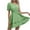 Green dresses for women 2023, variant on Wycnly Dresses for Women Beach Empire Waist Ruffle Swing One Shoulder A Line Dresses Slash Neck Short Sleeve Plain Summer Mini Formal Dress Black s