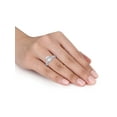 thumbnail image 3 of Everly Women's Sapphire 10k White Gold Bridal Set, 3 of 7