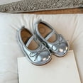 thumbnail image 2 of Girls Dress Shoes Ankle Strap Flats School Uniform Oxfords Wedding Party Bow Flower Shoes Comfort Loafers, 2 of 8