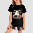 thumbnail image 2 of mgoYE 250th US Outfit Set 250 Year Birthday Independence Outfit Set for Boys Girls United States 250 Years Since 1776 2026 V Neck Shorts Set 250th Anniversary USA Outfit Set Girls Boys, 2 of 7