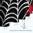 thumbnail image 6 of Black Halloween Spider Webs Shower Curtain 36"x72" ,Bathroom Decorative Shower Curtains Set with 12 Hooks,Modern Waterproof Washable Shower Curtain, 6 of 6