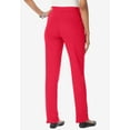 thumbnail image 3 of Roaman's Women's Plus Size Tall Straight Leg Soft Knit Pant, 3 of 6