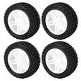 thumbnail image 4 of 4PCS 75mm RC Neumático de Coche Tipo U Goma RC Vehículo Rueda Control Remoto Neumático de Coche para Wltoys 144001 1/14 RC CarWhite, 4 of 8