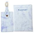 thumbnail image 4 of FRCOLOR 1 Set Passport Holder and Luggage Tag Set Decorative Passport Protection Cover Travel Accessory, 4 of 8