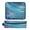 Blue Vortex, variant on Hair Tool Organizer Bag with Heat Resistant Mat Removable Travel Storage Case for Hot Air Brushes Curling Irons Rainbow-colored Stars and Dots